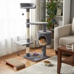 PETIZOOS - Árbol Rascador para Gato 40x40x112cm