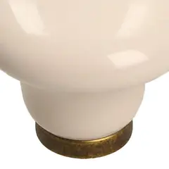 FIXSER - Jalador de Perilla Porcelana Beige Cuero Viejo 38 mm
