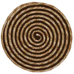 JUST HOME COLLECTION - Individual Redondo de Hoja de Maíz