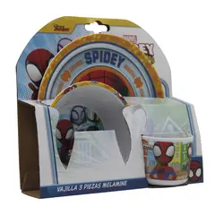 DISNEY - Vajilla 3 Piezas Spiderman 200ml