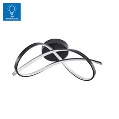 JUST HOME COLLECTION - Lámpara de Techo LED Olas Negro