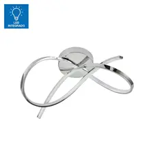 JUST HOME COLLECTION - Lámpara de Techo LED Olas Cromado