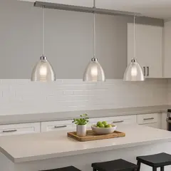 JUST HOME COLLECTION - Lámpara Colgante Sica Transparente 3L E27