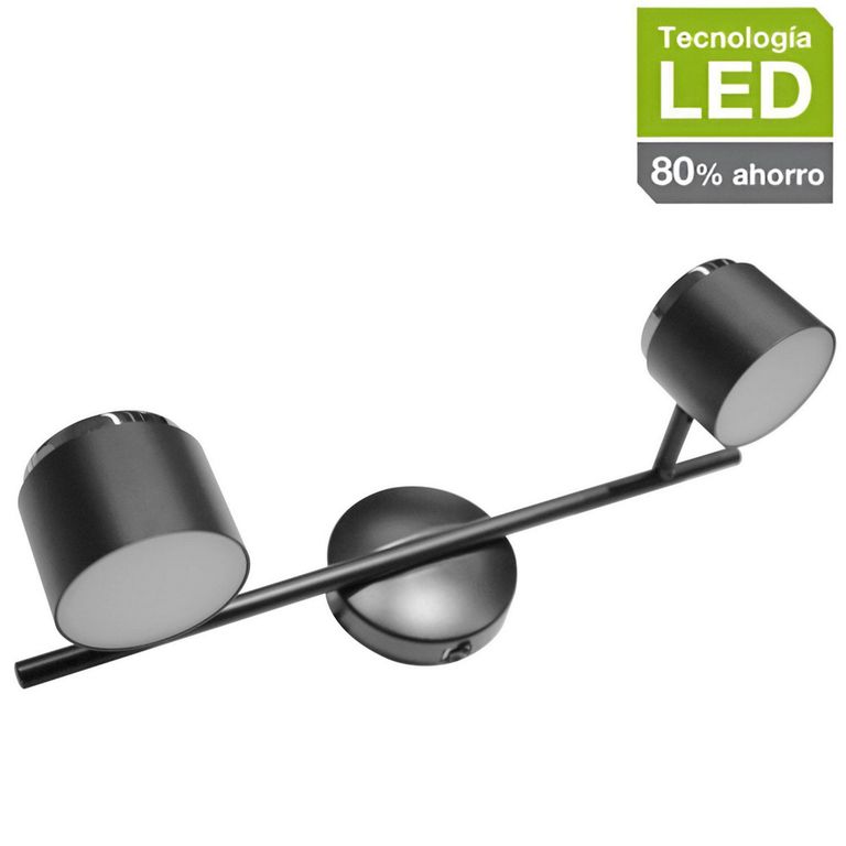 Barra LED Kivu 2 Luces Negro