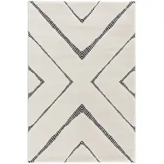 JUST HOME COLLECTION - Alfombra Rectangular Blanco/Gris Fara Tri