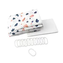 JUST HOME COLLECTION - Set De Cortina + Forro Dots 178x180cm