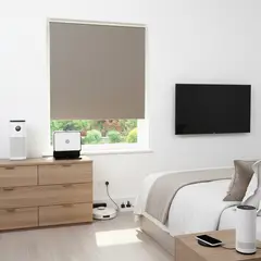 JUST HOME COLLECTION - Cortina Roller Black Out 150x250cm Gris Claro