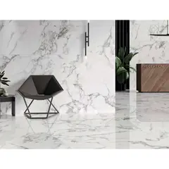 STN - Porcelanato Blanco 60x120 Marmoladas Alto brillo 1.4 m2