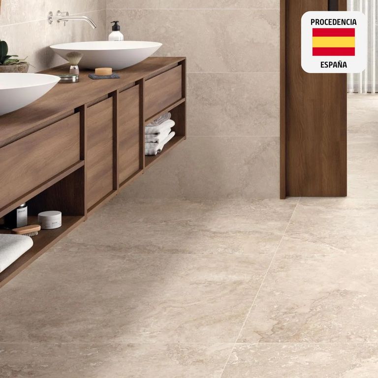 Porcelanato Beige Cementicio 100x100cm 1.98m2