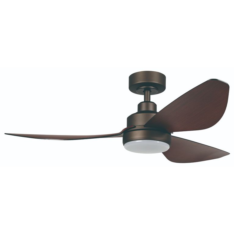 Ventilador de Techo LED Wi-Fi 3 Aspas Café