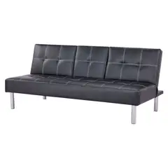 JUST HOME COLLECTION - Sofá Cama Futón con Posavasos 3 Cuerpos Bonnie