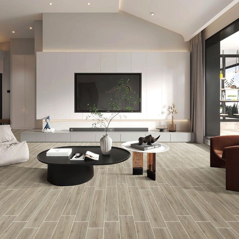 Gres Porcelanico Café Claro Maderado 15X90cm 1.08m2 Home Light Tan