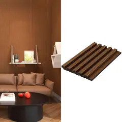 HOLZTEK - Wall Panel Interior Brown 240x12cm 0.28m2 - Venta por Unidad