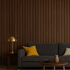 HOLZTEK - Wall Panel Interior Brown 240x12cm 0.28m2 - Venta por Unidad