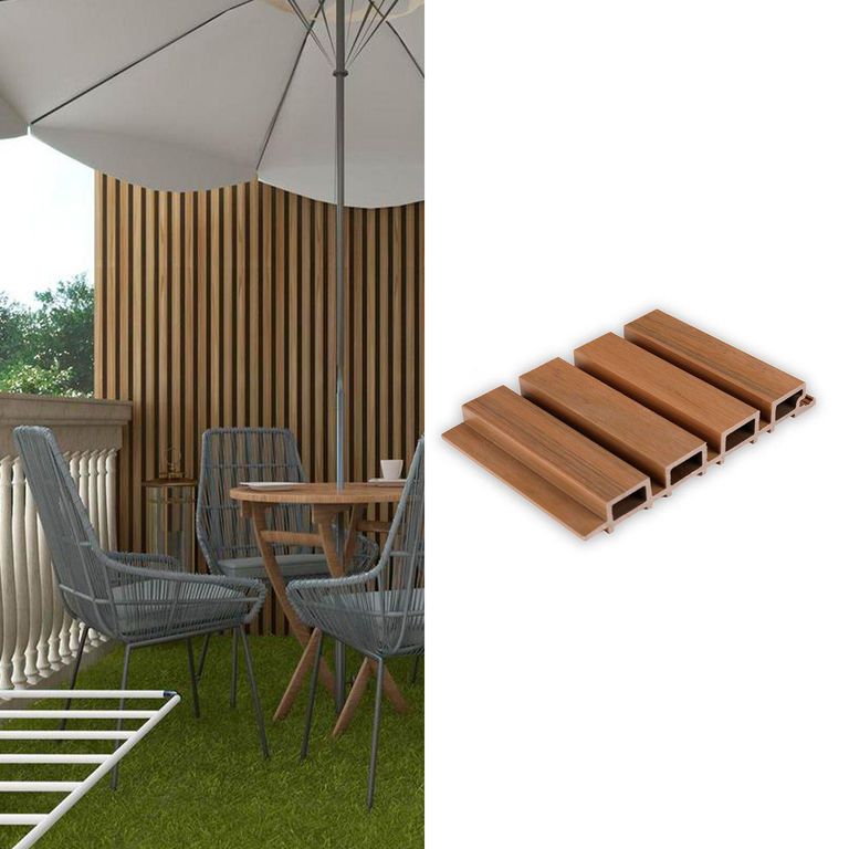 Wall Panel Exterior Teak 290x21.9cm 0.63m2 - Venta por Unidad