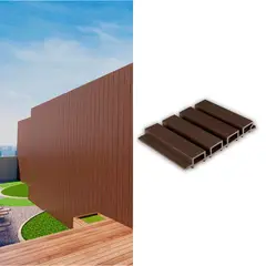 HOLZTEK - Wall Panel Exterior Marrón Oscuro 290x21.9cm 3.17m2 - Venta por Unidad