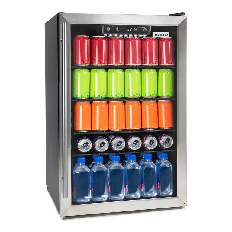 Frigobar con Vitrina 90 Lt IBC41FNSS Acero Inox