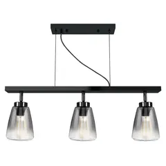 JUST HOME COLLECTION - Lámpara Colgante Tunic 3L E27 Gris