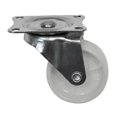 FIXSER - Rueda Giratoria Galvanizado con Blanco 1 1/2" 25Kg