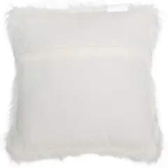 JUST HOME COLLECTION - Cojín Peludo Blanco 45x45cm