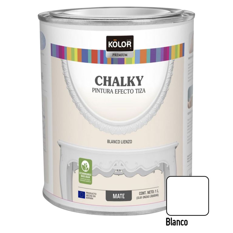 Chalky Brush Blanco Lienzo 1L