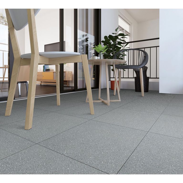 Gres Porcelanico Gris Oscuro Cementicio 60x60cm 1.44m2