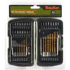 BAUKER - Set Brocas 40 Piezas
