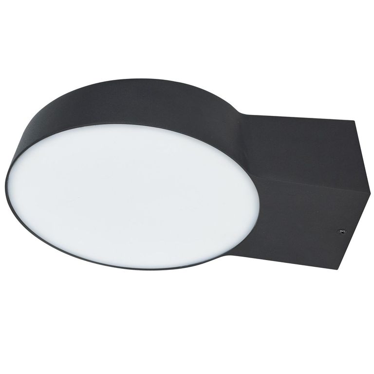 Braquete De Pared Exterior Led Lagan Negro