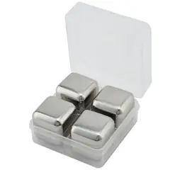 JUST HOME COLLECTION - Juego Cubitos de Hielo Inoxidable 4 Piezas