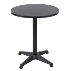 JUST HOME COLLECTION - Mesa de Terraza Redonda Negra 60X60CM