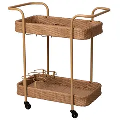 JUST HOME COLLECTION - Carrito de Terraza 2 Pisos