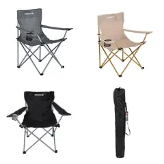 KLIMBER - Silla Plegable de Camping con Apoya Brazos Colores Surtidos