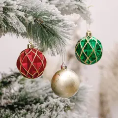 DEAR SANTA - Set 30 Esferas Multicolor Navidad 6cm