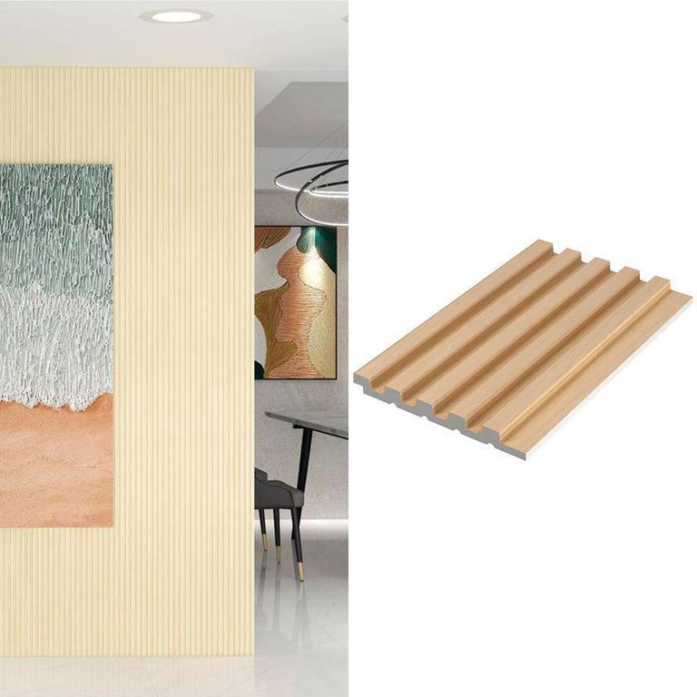 Wall Panel 3D Beige 240X12cm 0.28m2 - Venta por Unidad