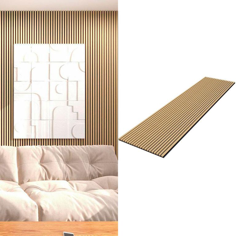 Wall Panel Acustic Marrón 240x60cm 1.44m2 - Venta por Unidad