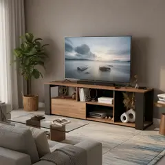 JUST HOME COLLECTION - Mesa de TV 65" Melamina Covalt