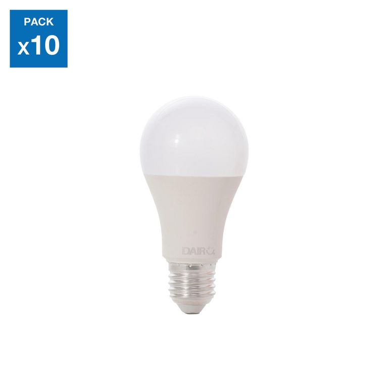 Pack de 10 Focos LED Luz Cálida A60 11W E27