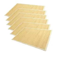 JUST HOME COLLECTION - Set 6 Individuales de Bambú