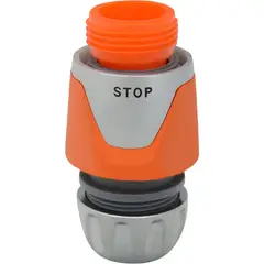 ERGO - Conector de Manguera Rápido 1/2 Con Stop Premium
