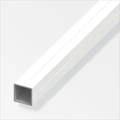 ALFER - Tubo Cuadrado 23.5 Alum Blanco