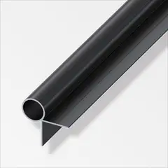 ALFER - Tubo Redondo 2Br Negro 2.5M