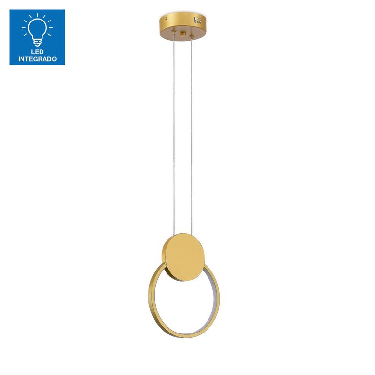 Lámpara Colgante de Techo Ruba Dorada