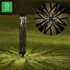 JUST HOME COLLECTION - Estaca Solar Led Rama Negro Luz Cálida