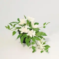 JUST HOME COLLECTION - Planta Artificial Clematis Blanca 23cm
