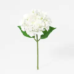 JUST HOME COLLECTION - Vara de Flor Artificial de Hortensia Blanca 48cm