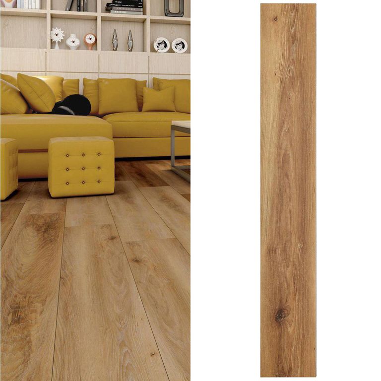 Piso SPC Lucile Hickory 5 mm 22.8x152.4 cm 2.43 m2