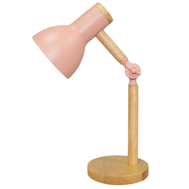Lámpara Mesa Escritorio Talina 1L E27 Rosado