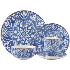 JUST HOME COLLECTION - Juego de Vajilla 30 Piezas Cyane