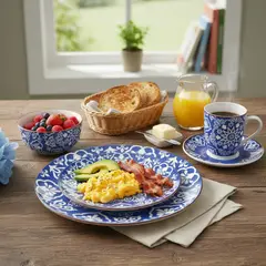 JUST HOME COLLECTION - Juego de Vajilla 30 Piezas Cyane