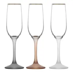 LAV - Set de 3 Copas de Champagne de Color